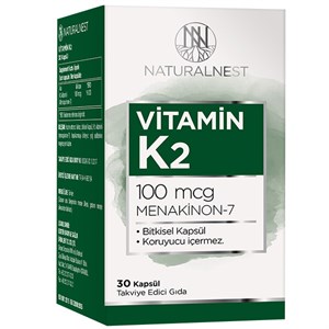 Naturalnest Vitamin K2 30 Kapsül K Vitamini Takviyesi