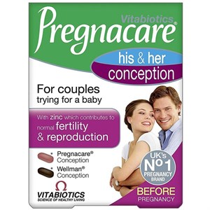 Vitabiotics Pregnacare Him and Her Conception 60 Tablet Gıda Takviyesi